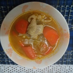 バレンタインに♥人参ごろごろイエローカレー